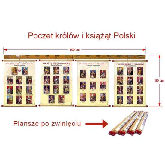 Poczet królów i książąt Polski panoramiczna ekspoz