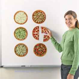 Magnetyczne pizze - ułamki – zestaw demonstracyjny
