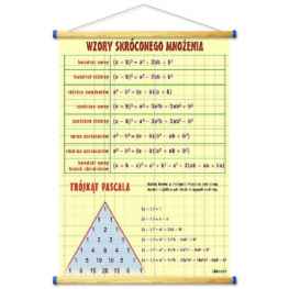 Algebra-rabatowy zestaw 14 plansz + wskażnik 100 cm PCV
