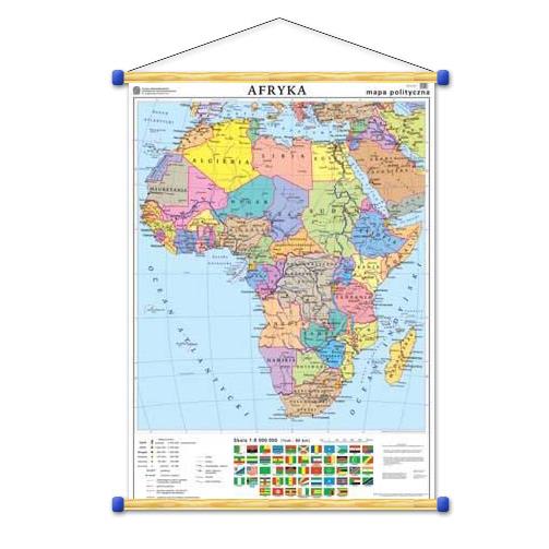 Afryka. Mapa polityczna/konturowa