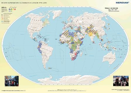 Rejony konfliktów na świecie w latach 1990-2011