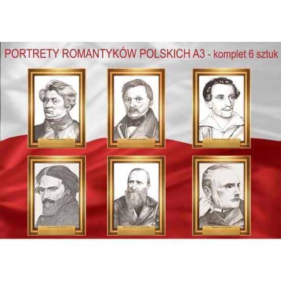 Portrety romantyków polskich zestaw rabatowy 6 szt