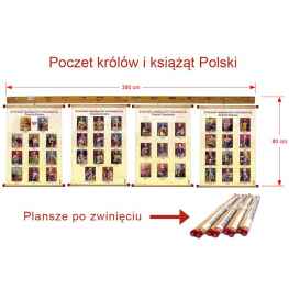 Poczet królów i książąt Polski panoramiczna ekspoz