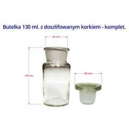 Butelka szklana na odczynniki chemiczne 130 ml