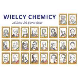 Wielcy chemicy - zestaw 26 portretów A4