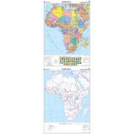 Afryka. Mapa polityczna/konturowa