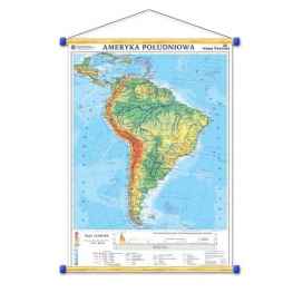 Ameryka Południowa. Mapa ogólnogeograficzna/mapa d