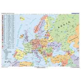 Mapa polityczna Europy (stan na 2017)
