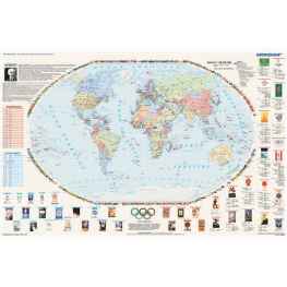 Olimpiady na mapie świata - idea olimpijska (stan na 2014)