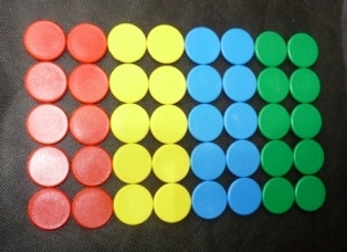 Liczmany tablicowe magnetyczne zestaw 40 elementów
